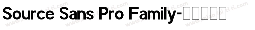 Source Sans Pro Family字体转换